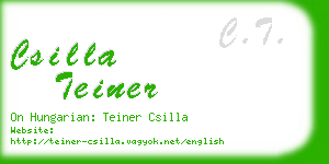 csilla teiner business card